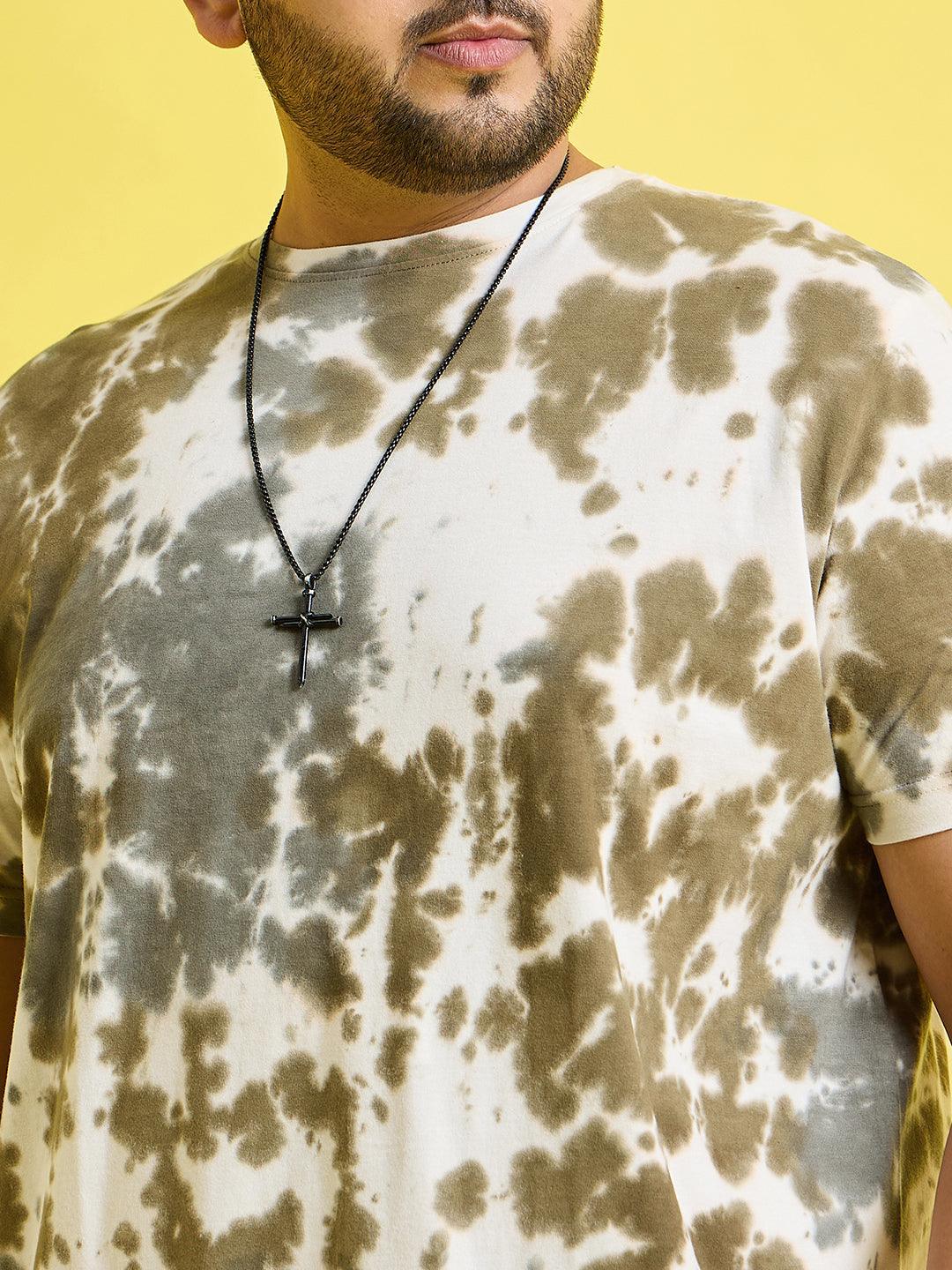 Men Plus Size Garcia Printed Round Neck Tshirt - bigbanana