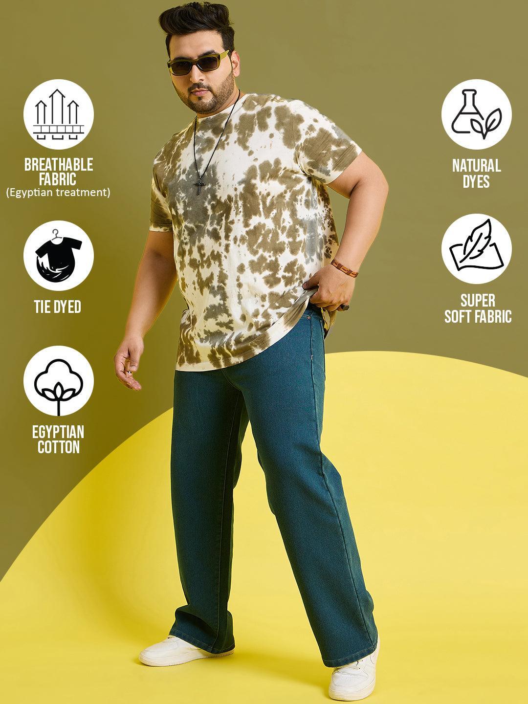 Men Plus Size Garcia Printed Round Neck Tshirt - bigbanana