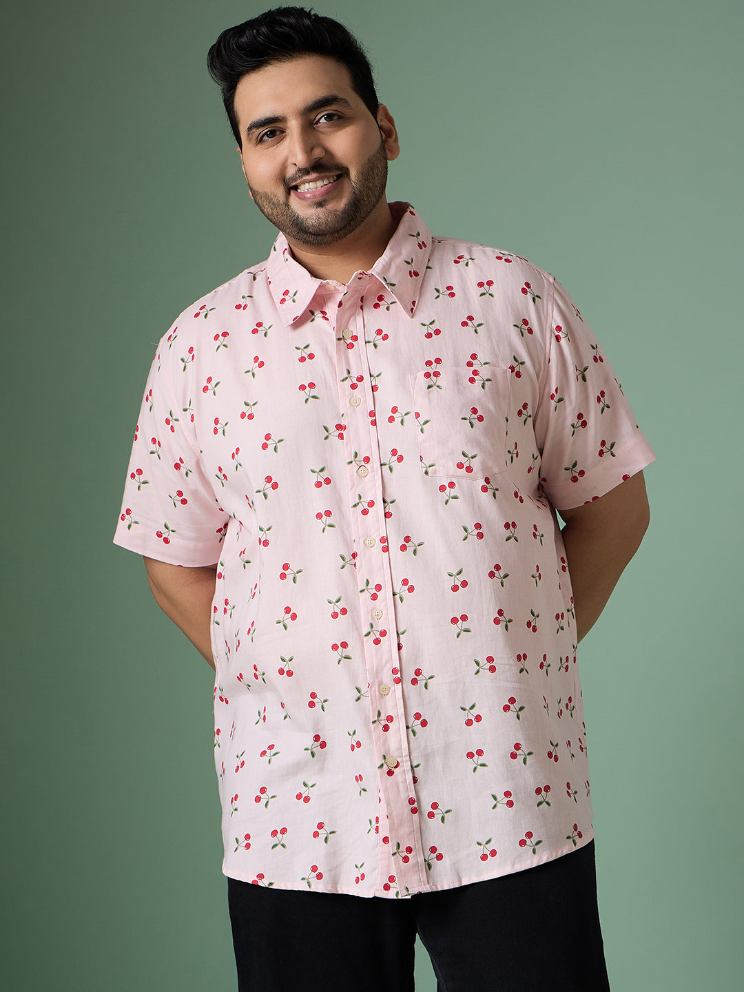 Men Plus Size Givrine Printed Shirt - bigbanana