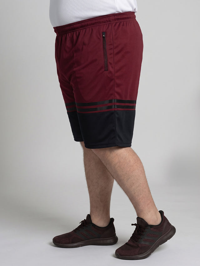 Men Plus Size Gladstone Colorblock Shorts