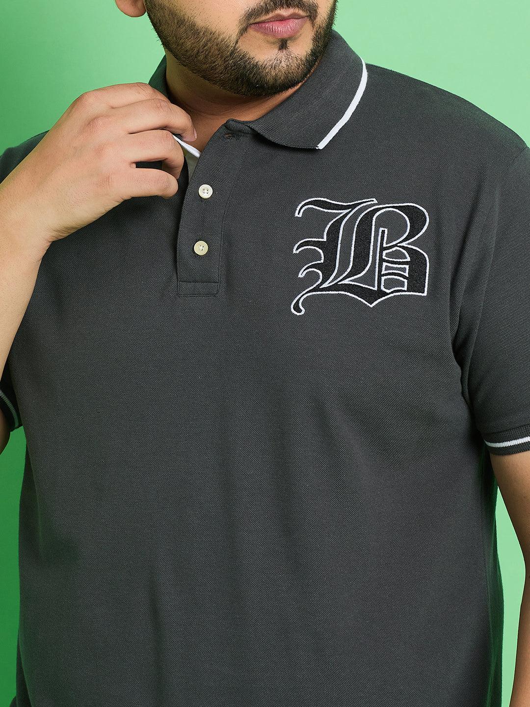 Men Plus Size Goaso Solid Polo Tshirt - bigbanana