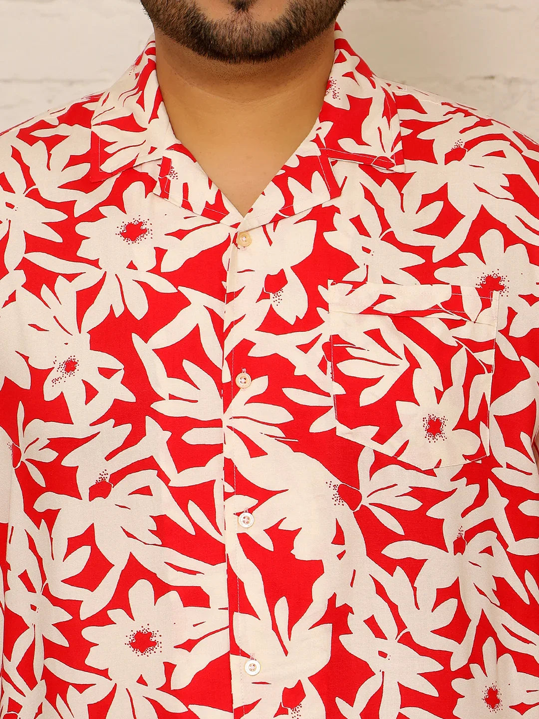 Men Plus Size Grivon Multicolor Printed Shirt - bigbanana