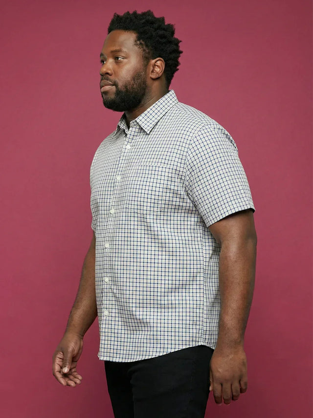 Men Plus Size Hale Multicolor Checkered Casual Shirt