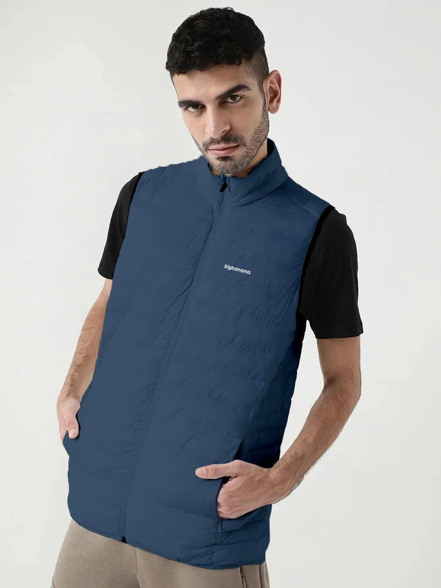 Men Plus Size NYC-Navy-H Solid Bomber Jacket - bigbanana