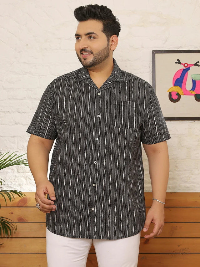 Men Plus Size Hautiq Multicolor Printed Shirt - bigbanana