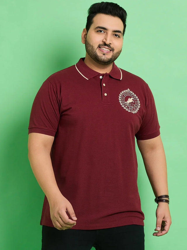 Men Plus Size Hefei Printed Polo Tshirt - bigbanana