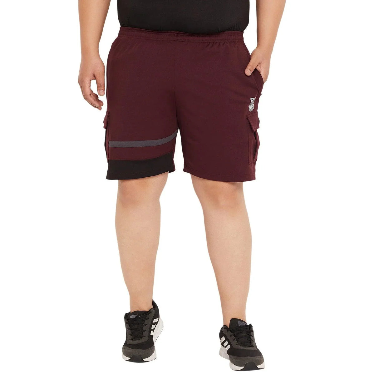 Men Plus Size Herbie Colorblock Shorts - bigbanana