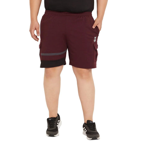 Men Plus Size Herbie Colorblock Shorts - bigbanana
