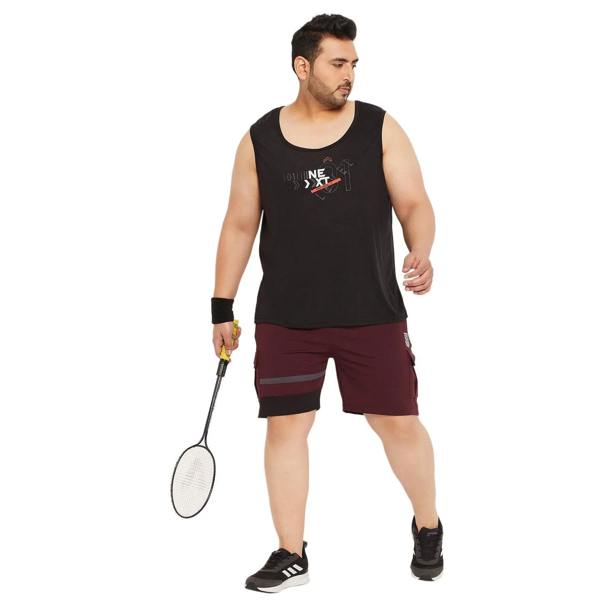 Men Plus Size Herbie Colorblock Shorts - bigbanana