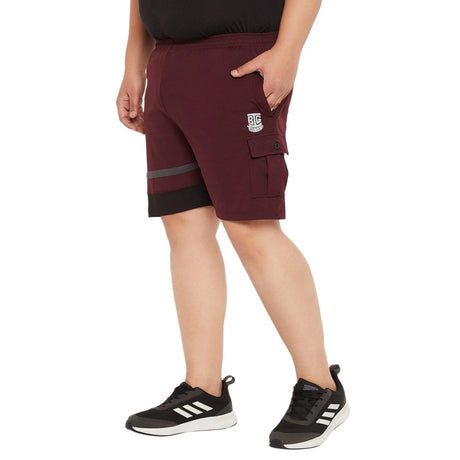 Men Plus Size Herbie Colorblock Shorts - bigbanana
