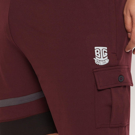 Men Plus Size Herbie Colorblock Shorts - bigbanana