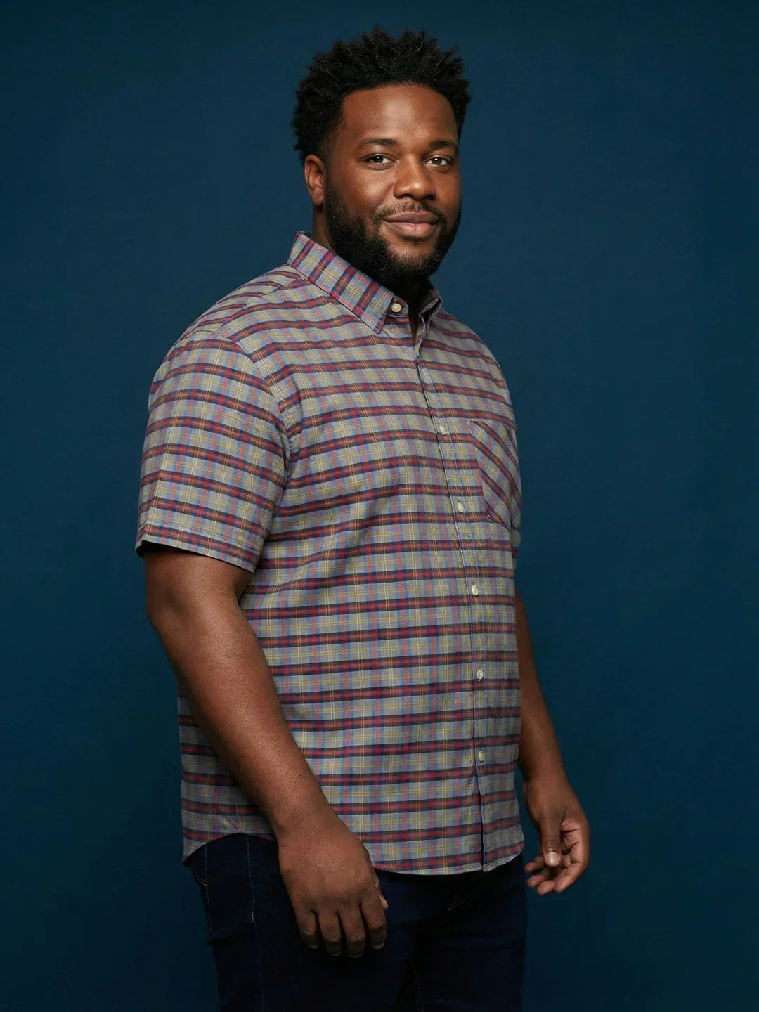 Men Plus Size Jura Multicolor Checkered Casual Shirt