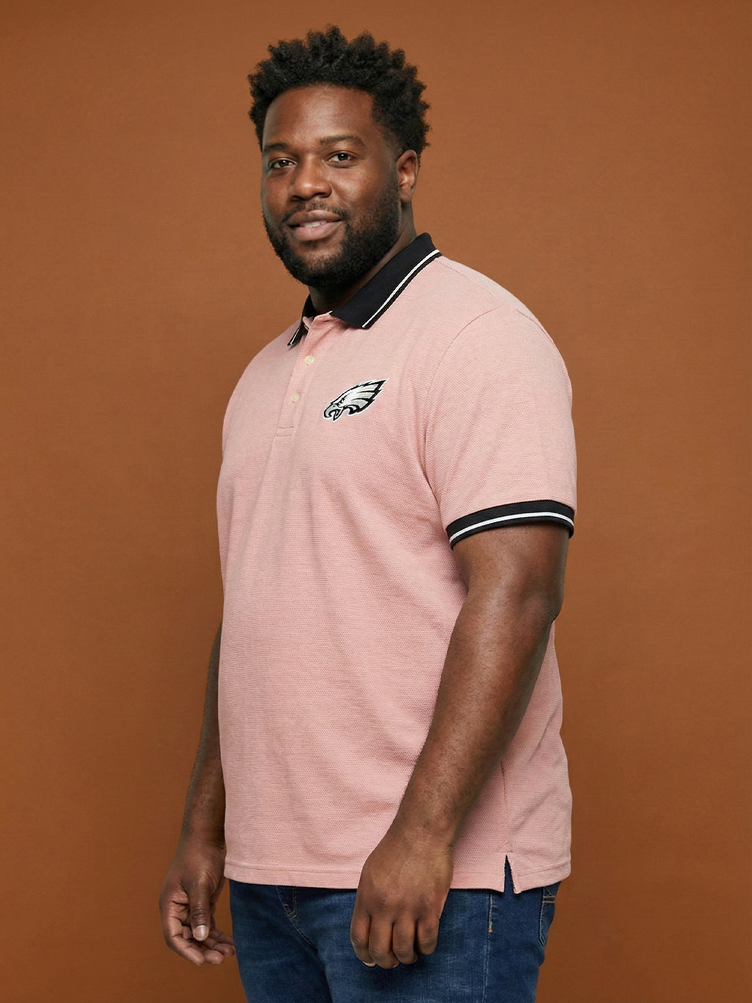 Men Plus Size Harpy Solid Polo Tshirt