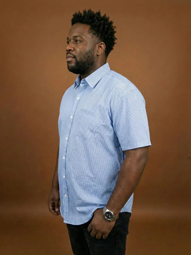 Men Plus Size Yuna Multicolor Checkered Casual Shirt