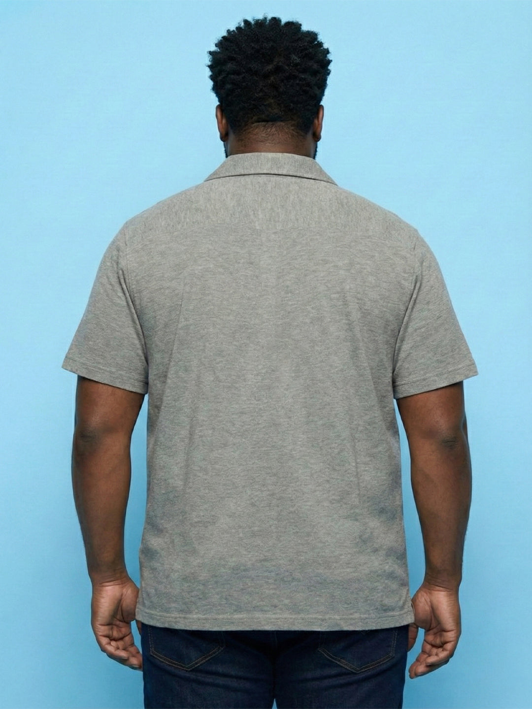 Men Plus Size Hydside Grey Solid Casual Shirt