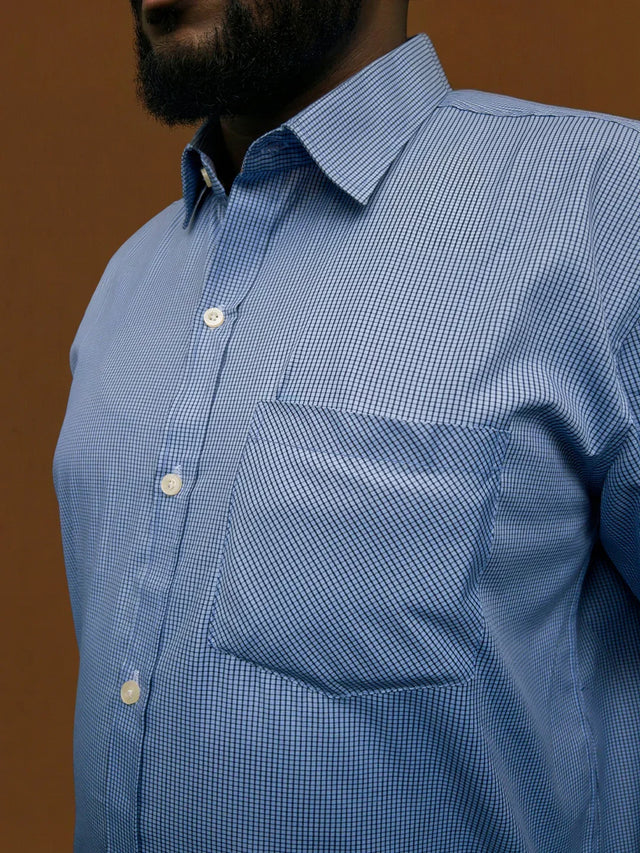 Men Plus Size Yuna Multicolor Checkered Casual Shirt