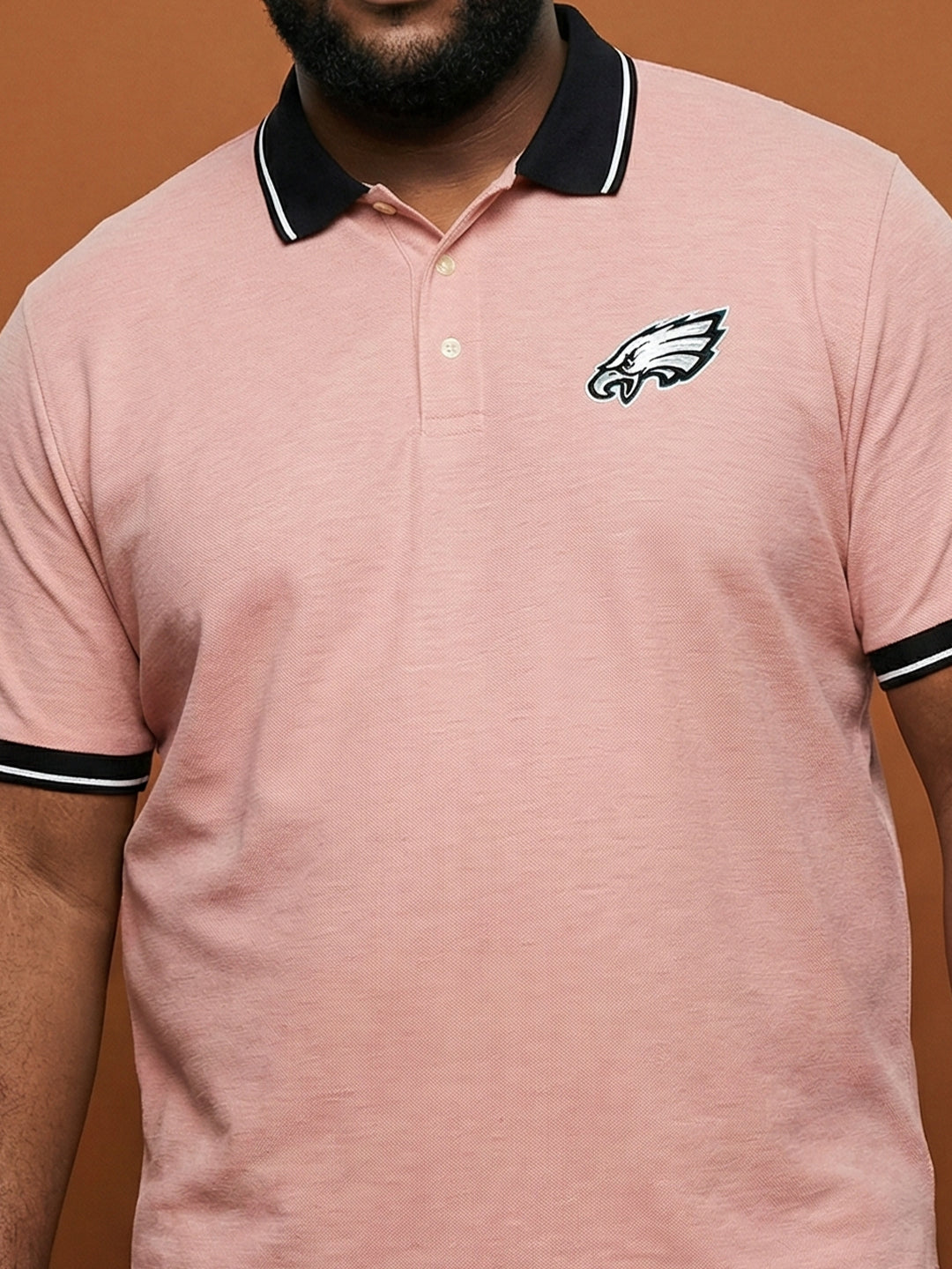 Men Plus Size Harpy Solid Polo Tshirt