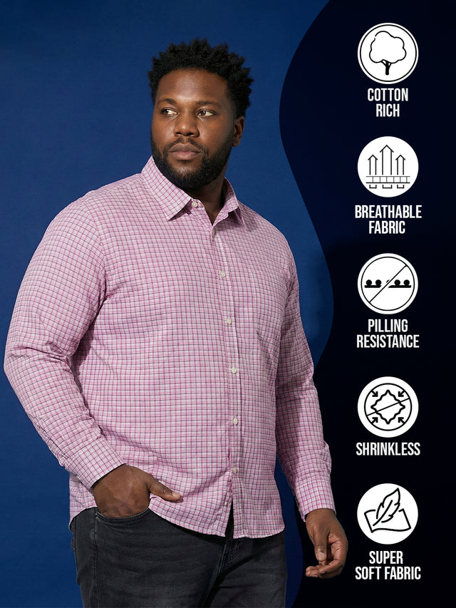 Men Plus Size Rosavelle Multi Check Shirts