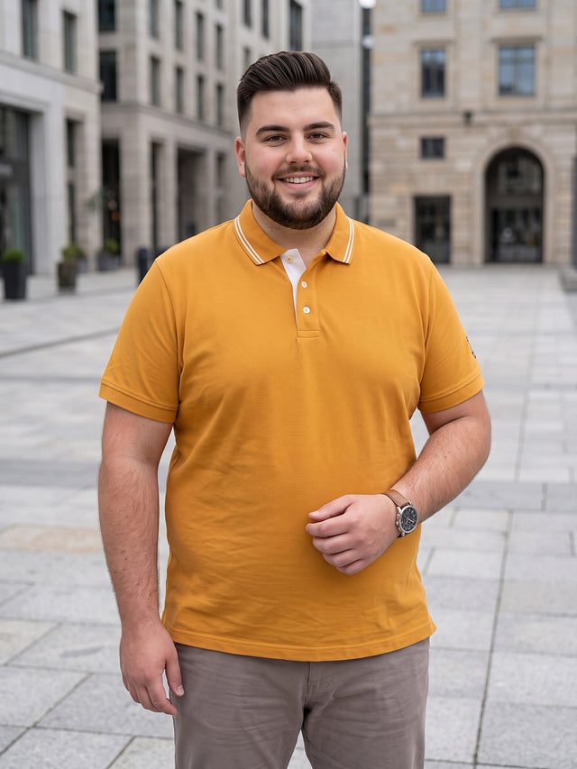 Men Plus Size Chiko Printed Polo Tshirt