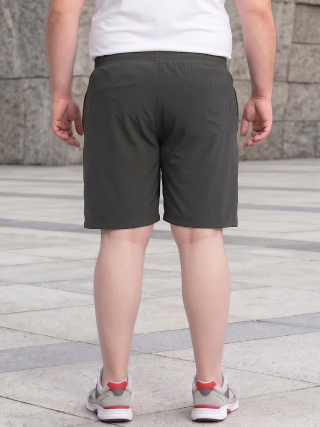 Men Plus Size Gypsy Solid Shorts