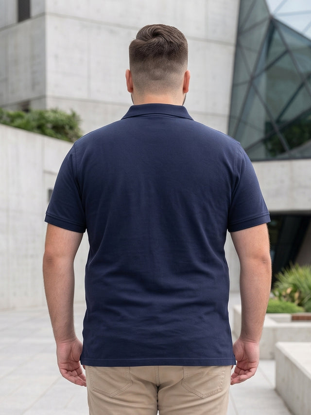 Men Plus Size Fraser Solid Polo Tshirt