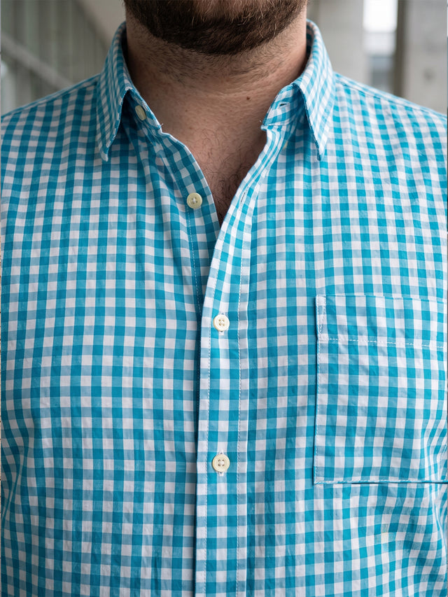 Men Plus Size Bran Multi Check Shirts