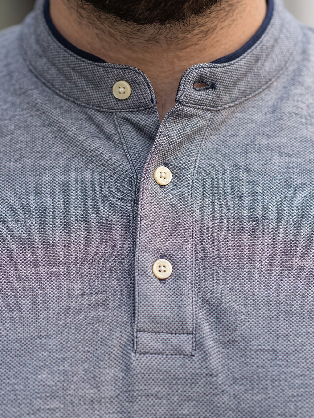 Men Plus Size Lazon Solid Henley Tshirt