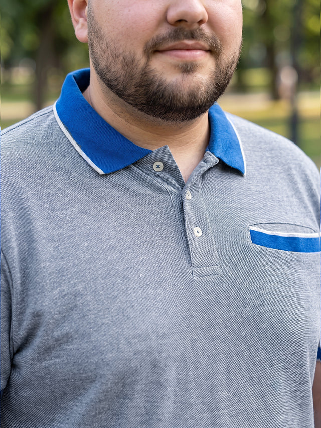 Men Plus Size Pacific Solid Polo Tshirt
