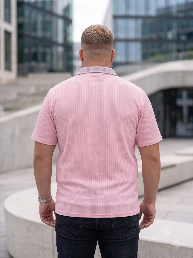 Men Plus Size Rosvique Pink Polo Tshirts