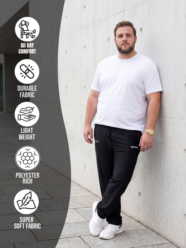 Men Plus Size Roman Solid Tracks
