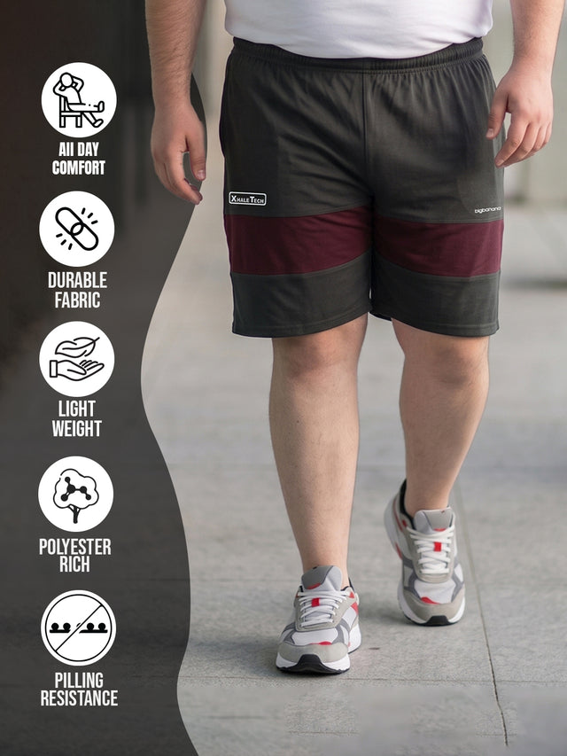 Men Plus Size Gypsy Solid Shorts