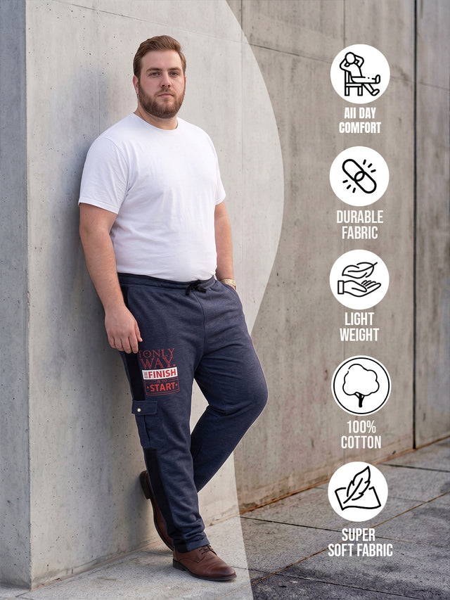 Men Plus Size Marlo Printed Trackpant