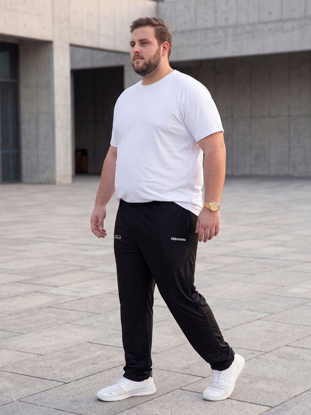 Men Plus Size Roman Solid Tracks