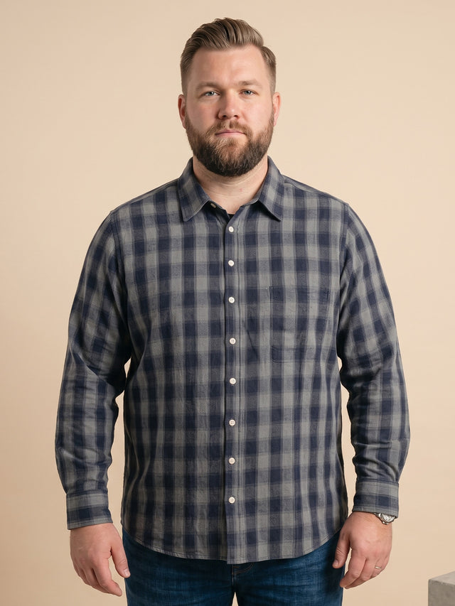 Men Plus Size Avelor Multi Check Shirts