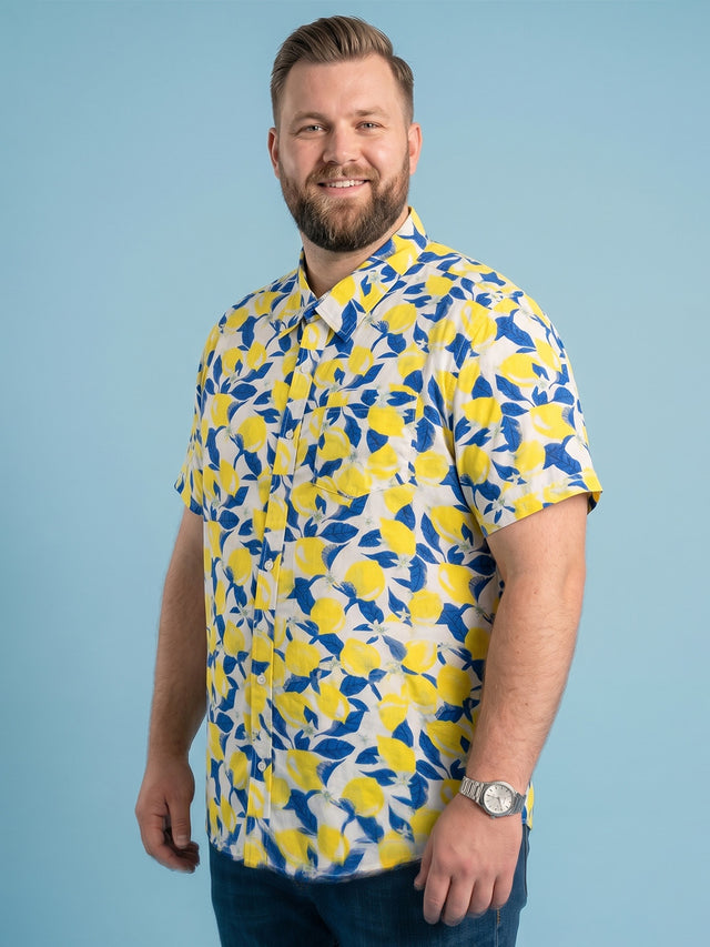 Men Plus Size Leafrix Multi Printed Shirts