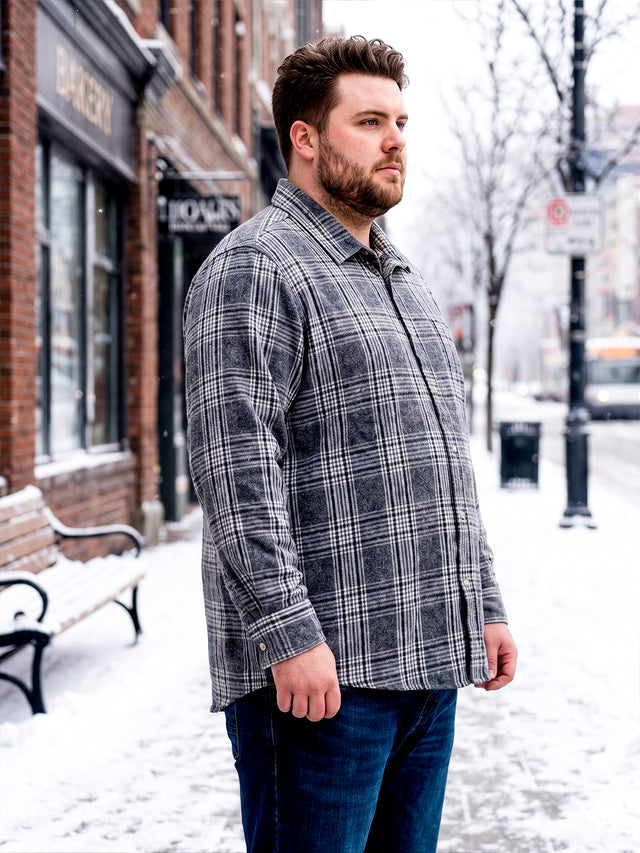 Men Plus Size Calloway Multi Check Shirts
