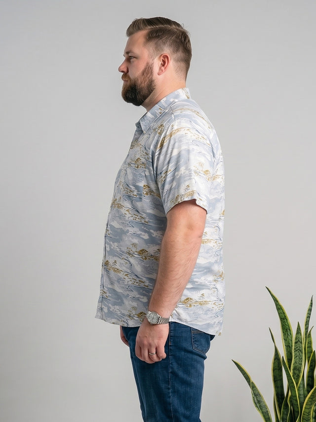 Men Plus Size Aurion Multi Printed Shirts