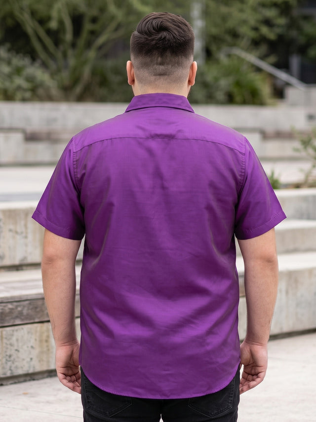 Men Plus Size Dura-V Solid Shirt