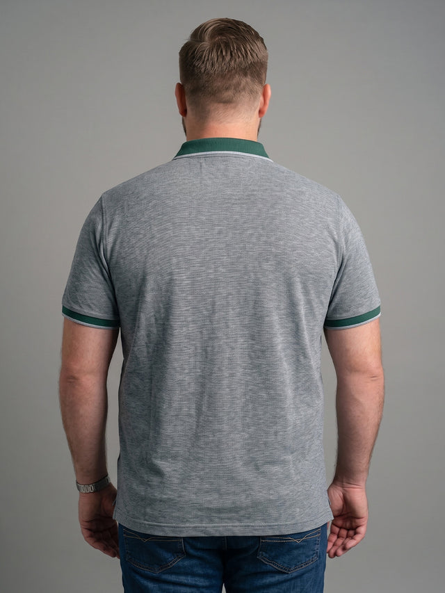 Men Plus Size IronPulse Green Solid Polo
