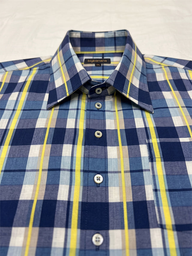 Men Plus Size Velquinn Multi Check Shirts