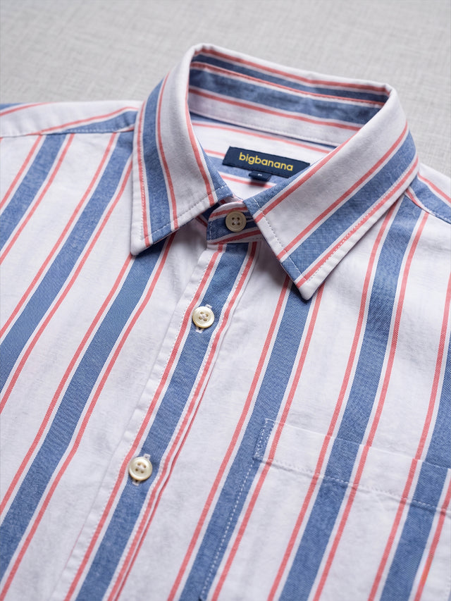 Men Plus Size Strivano Multi Striped Shirts