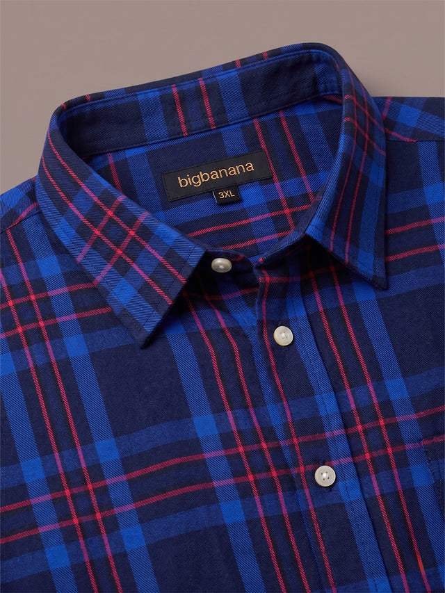 Men Plus Size Soryn Multi Check Shirts