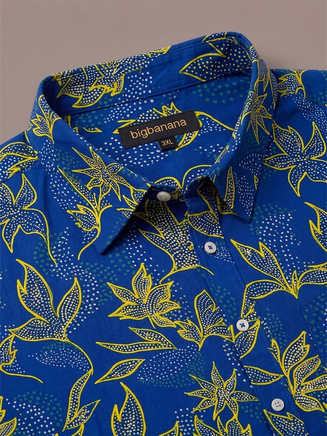 Men Plus Size Botania Multi Printed Shirts