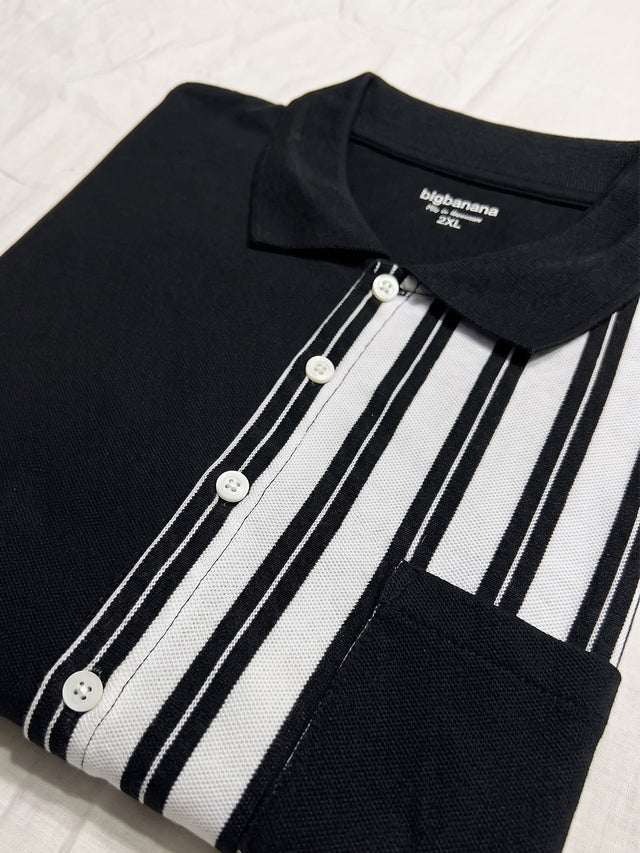 Men Plus Size Biforma Multi Colorblock Shirts