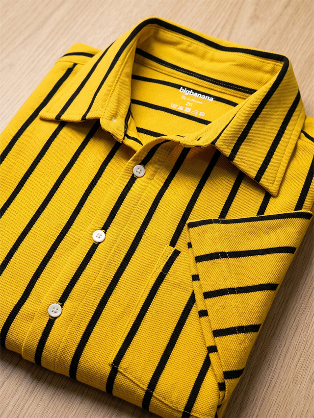 Men Plus Size Boldline Multi Striped Shirts
