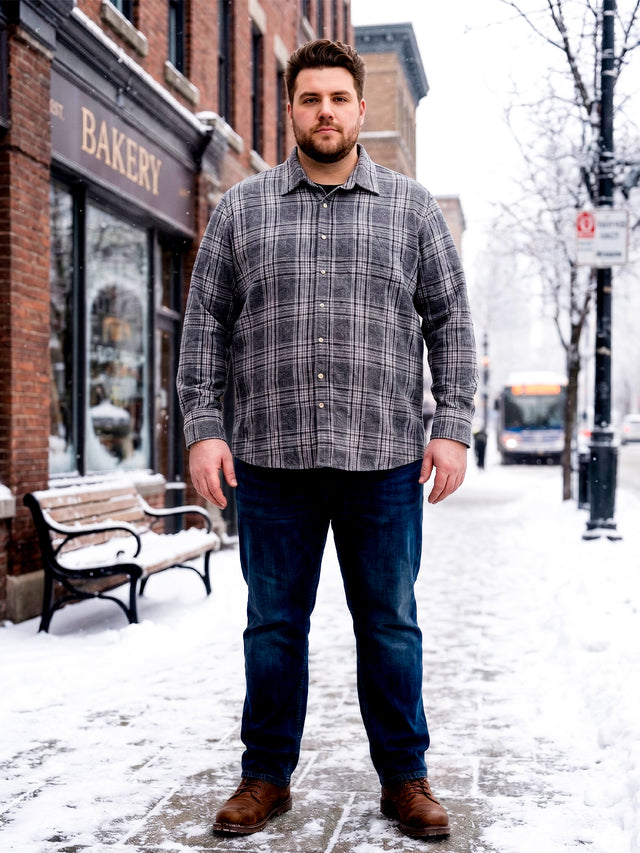 Men Plus Size Calloway Multi Check Shirts