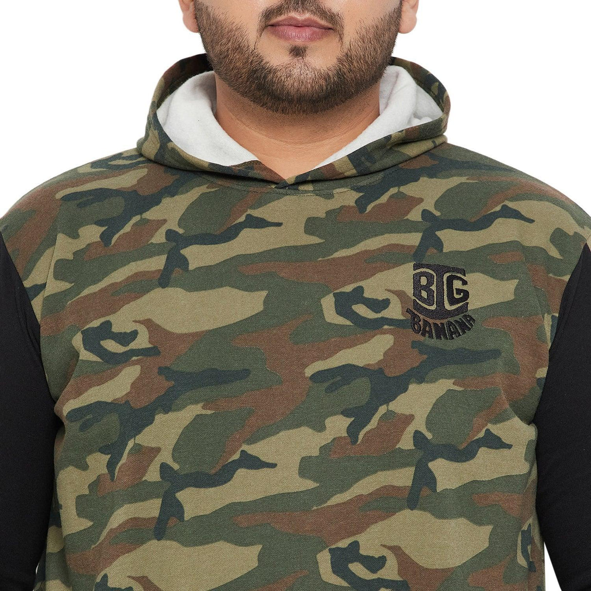 Men Plus Size Infantary Colorblock Sweatshirt - bigbanana