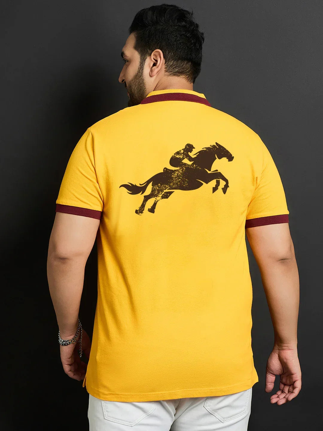 Men Plus Size Jamo Printed Polo Tshirt - bigbanana