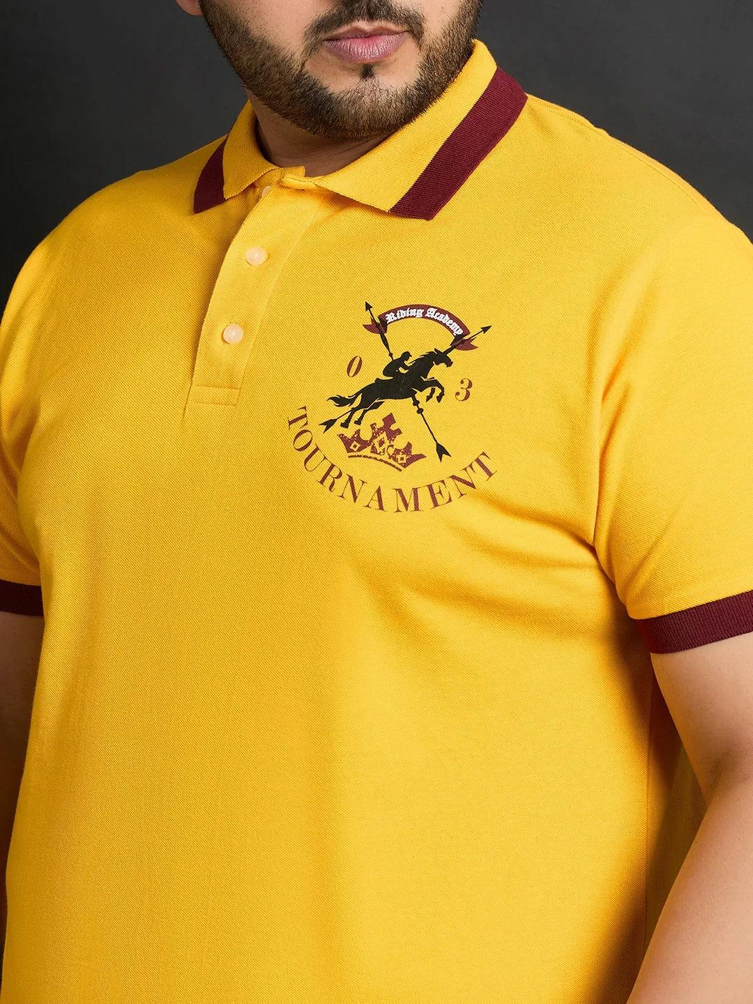 Men Plus Size Jamo Printed Polo Tshirt - bigbanana