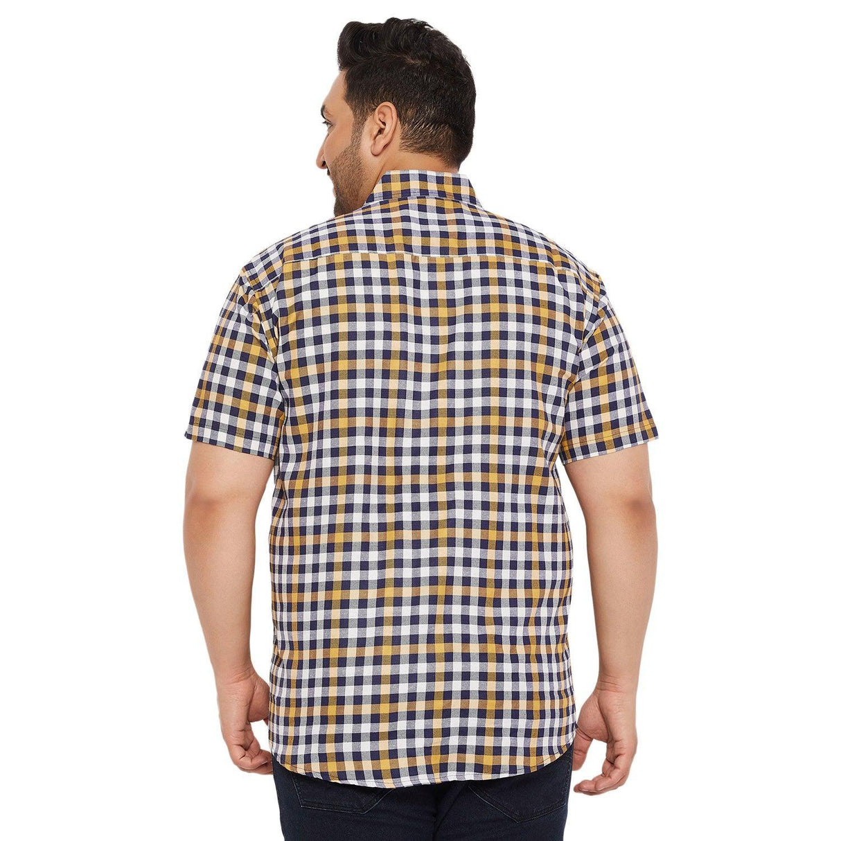 Men Plus Size Joraan Checked Shirt - bigbanana